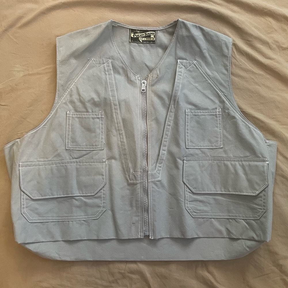 Vintage Men’s hunting vest rare Puget Sound extinct brand